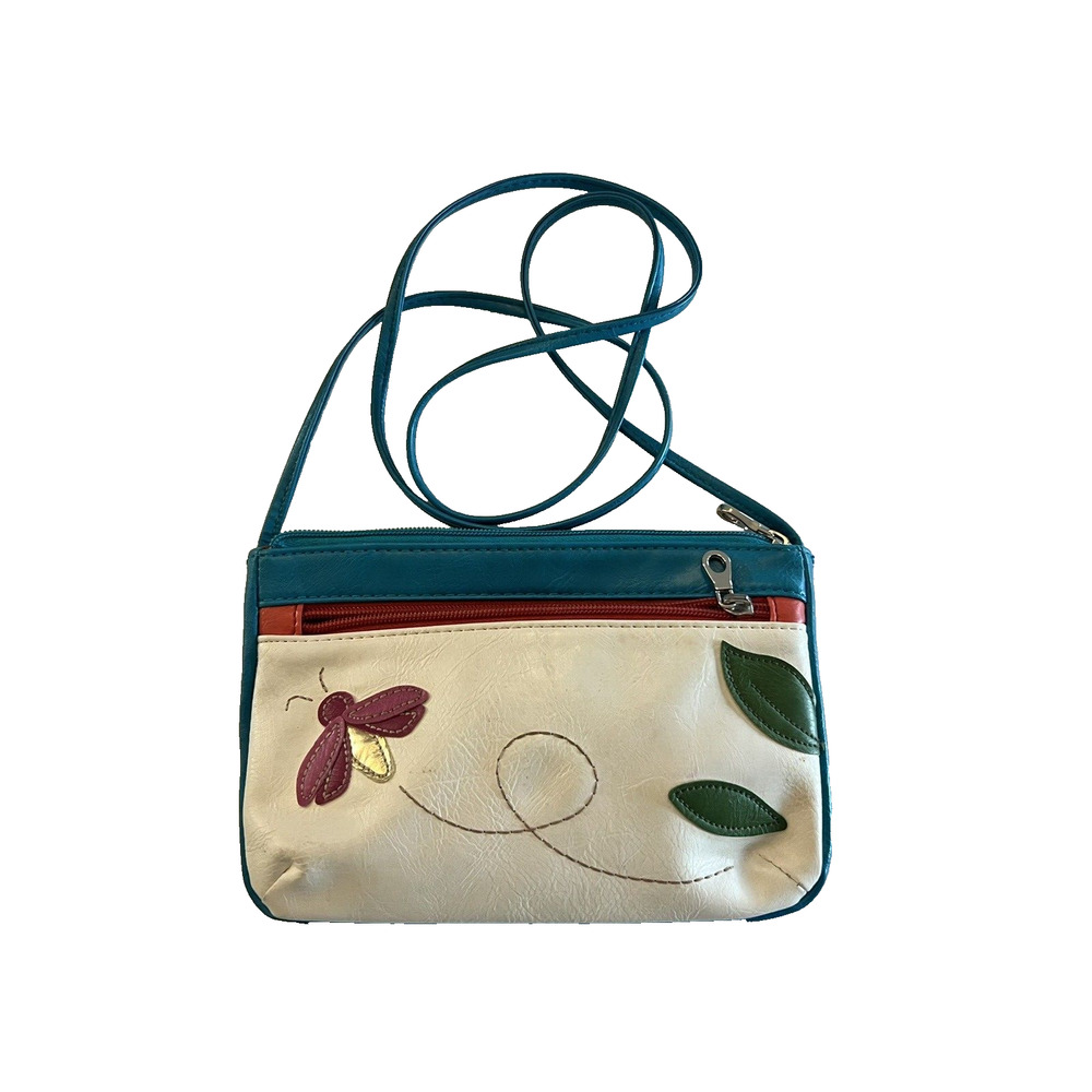 Designer RELIC Genuine Soft Leather Crossover Bee Handbag Multi-color